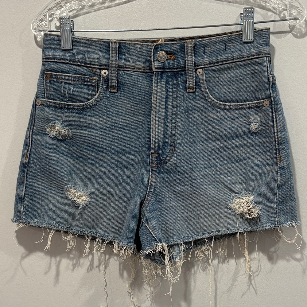 Madewell Vintage Wash Distressed Jean Shorts nwot